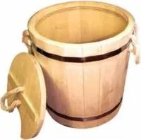 запарник 8 л. с пластиковой вставкой, с крышкой банные штучки