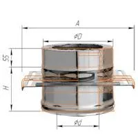 площадка феррум монтажная одностенная (439/0.8 мм), ф150, по воде