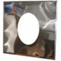 разделка феррум потолочная декоративная нерж. (430/0,5 мм) 500*500 с отв. ф120 в пленке***							