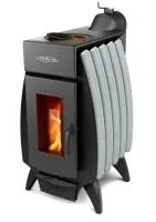 печь отопительно-варочная тмф огонь-батарея 5 дровяная антрацит-серый металлик