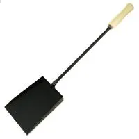 совок с деревянной ручкой черный банный эксперт 