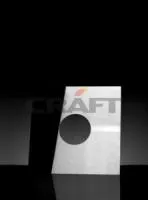 разделка craft потолочная декоративная нерж. (430/0,5 мм), 500*500, с отв. ф200 черная двухсоставная