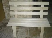 скамейка со спинкой осина а 1,3х0,4м, банный перец