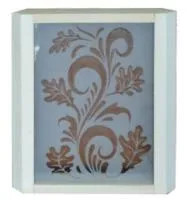 абажур угловой цветок стекло, банный эксперт