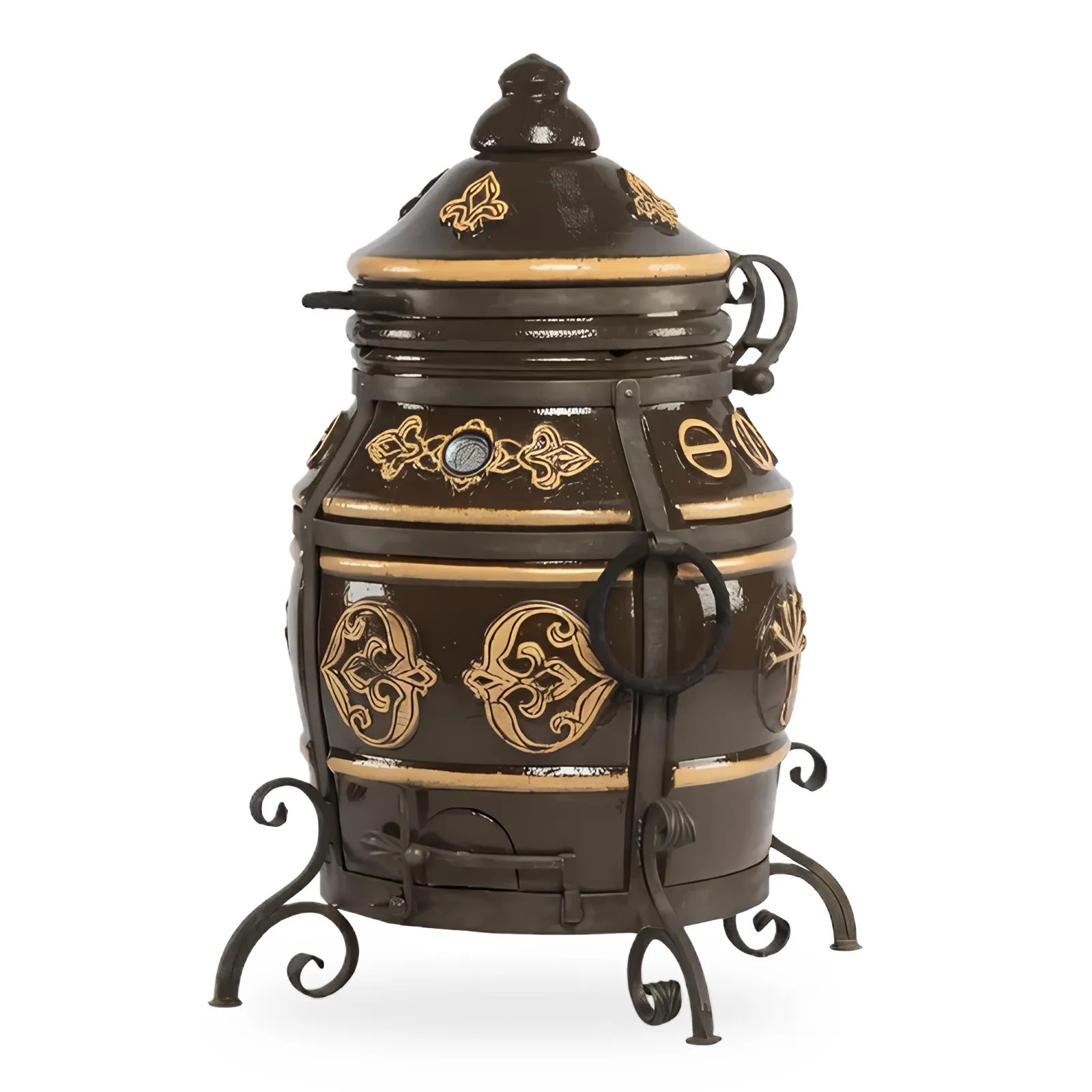 Тандыр EcoTandyry Уфа черный с золотой патиной