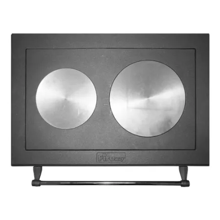 плита чугунная с двумя конфорками (t201) 690*450 fireway