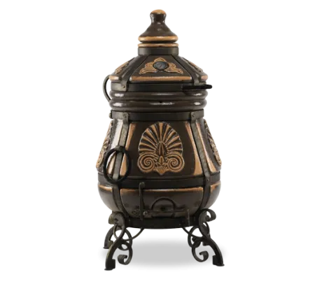 тандыр экотандыры греческий, чёрный, откидная крышка