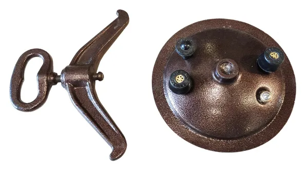 афганский казан-скороварка rashko baba с ручками 15 литров двухцветный, алюминий